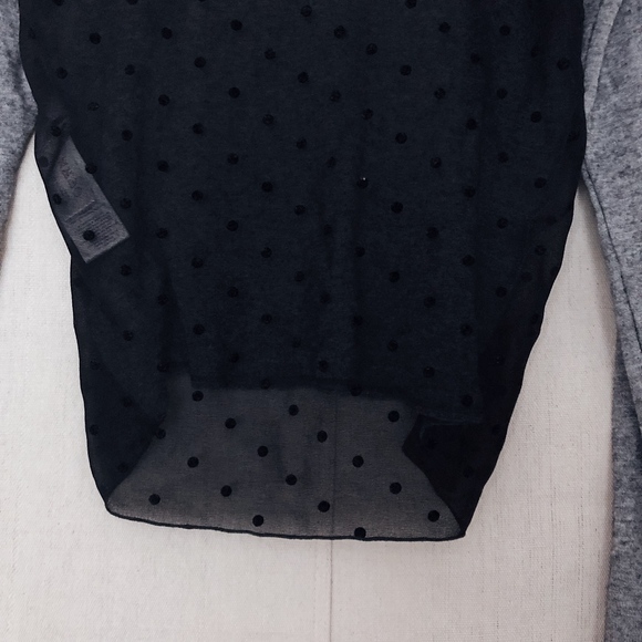 See by Chloe Turtle Neck with Mesh Polka Dot Back - Picture 4 of 6